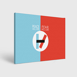Холст прямоугольный 21 Pilots: Peace & Fear, цвет: 3D-принт