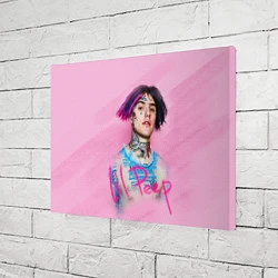 Холст прямоугольный Lil Peep: Pink Style, цвет: 3D-принт — фото 2