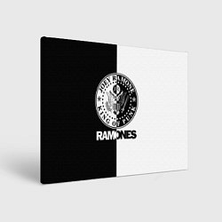 Картина прямоугольная Ramones B&W