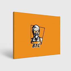 Холст прямоугольный BTC vs KFC, цвет: 3D-принт