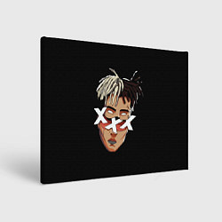 Холст прямоугольный XXXTentacion Head, цвет: 3D-принт