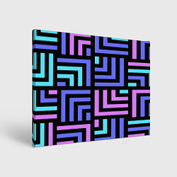 Холст прямоугольный Blue Maze, цвет: 3D-принт