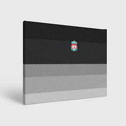 Холст прямоугольный ФК Ливерпуль: Серый стиль цвета 3D-принт — фото 1