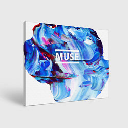 Холст прямоугольный MUSE: Blue Colours, цвет: 3D-принт