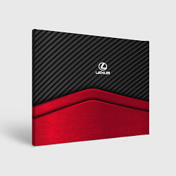 Картина прямоугольная Lexus: Red Carbon