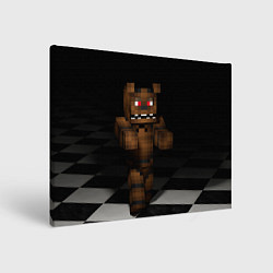 Холст прямоугольный Minecraft: Freddy FNAF, цвет: 3D-принт