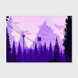 Холст прямоугольный Firewatch: Violet Wood, цвет: 3D-принт — фото 2