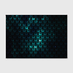 Холст прямоугольный TES: Blue Pattern, цвет: 3D-принт — фото 2