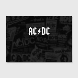 Холст прямоугольный AC/DC: Black Rock, цвет: 3D-принт — фото 2