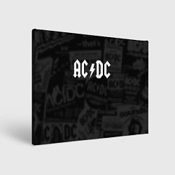 Холст прямоугольный AC/DC: Black Rock, цвет: 3D-принт