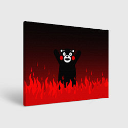 Картина прямоугольная Kumamon: Hell Flame