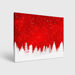 Холст прямоугольный Christmas pattern, цвет: 3D-принт