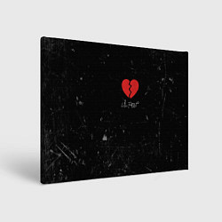 Холст прямоугольный Lil Peep: Broken Heart, цвет: 3D-принт
