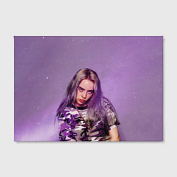 Холст прямоугольный Billie Eilish: Violet Fashion, цвет: 3D-принт — фото 2