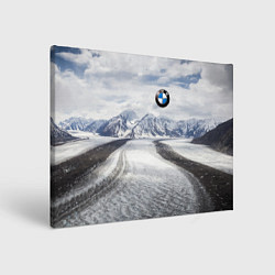 Картина прямоугольная BMW - снежная вершина
