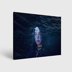 Холст прямоугольный Billie Eilish: Ocean Eyes, цвет: 3D-принт