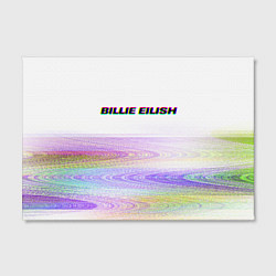 Холст прямоугольный BILLIE EILISH: White Glitch, цвет: 3D-принт — фото 2