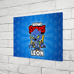 Холст прямоугольный BRAWL STARS WEREWOLF LEON, цвет: 3D-принт — фото 2