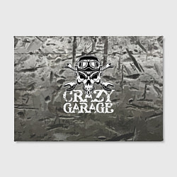 Холст прямоугольный Crazy garage, цвет: 3D-принт — фото 2
