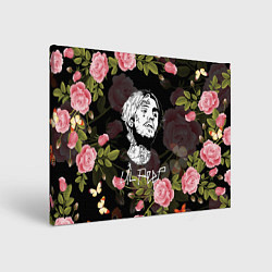 Холст прямоугольный LIL PEEP ROSES, цвет: 3D-принт