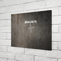 Холст прямоугольный Megadeth, цвет: 3D-принт — фото 2