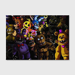 Холст прямоугольный Five Nights At Freddy's, цвет: 3D-принт — фото 2