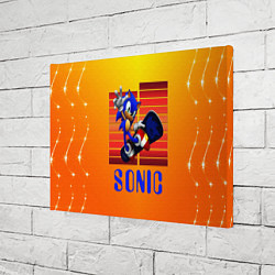 Холст прямоугольный Sonic - Соник, цвет: 3D-принт — фото 2
