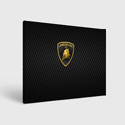 Картина прямоугольная Lamborghini logo n carbone