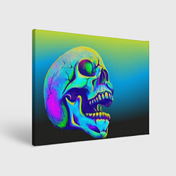 Картина прямоугольная Neon skull