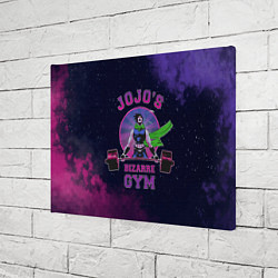 Холст прямоугольный JoJo’s Bizarre Adventure Gym, цвет: 3D-принт — фото 2