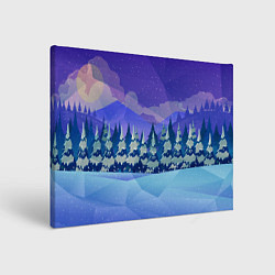 Картина прямоугольная Зимний лес