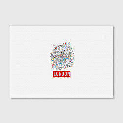Холст прямоугольный Лондон, цвет: 3D-принт — фото 2