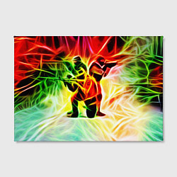 Холст прямоугольный CS GO Neon, цвет: 3D-принт — фото 2