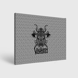 Картина прямоугольная Valheim Viking dark