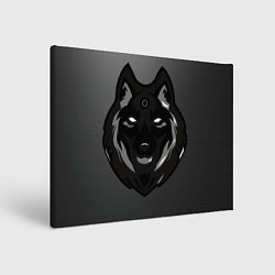Холст прямоугольный Демон волк, цвет: 3D-принт