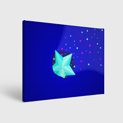Холст прямоугольный Счастливая звезда, цвет: 3D-принт
