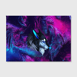 Холст прямоугольный Синий волк, цвет: 3D-принт — фото 2