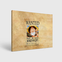 Картина прямоугольная Манки Д Луффи в розыске One Piece