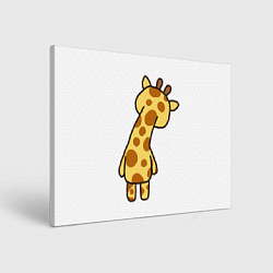 Холст прямоугольный Милый жираф со спины, цвет: 3D-принт