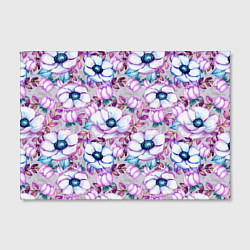 Холст прямоугольный Анемоны - цветочный ковер, цвет: 3D-принт — фото 2