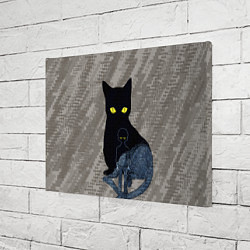 Холст прямоугольный Cat psycho 100 Моб Психо 100 Z, цвет: 3D-принт — фото 2