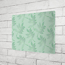 Холст прямоугольный Зеленые листья, цвет: 3D-принт — фото 2