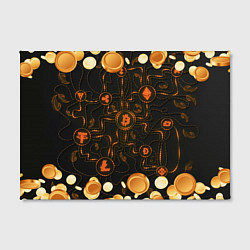 Холст прямоугольный Криптовалюта Crypto Z, цвет: 3D-принт — фото 2