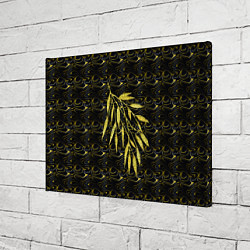 Холст прямоугольный Золотые листья, цвет: 3D-принт — фото 2
