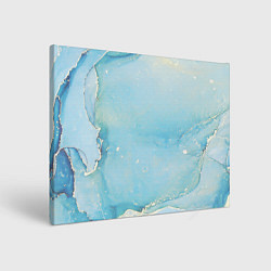 Холст прямоугольный Голубая Акварель, цвет: 3D-принт