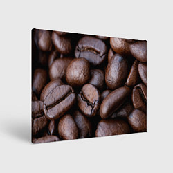 Холст прямоугольный Кофейные зёрна, цвет: 3D-принт