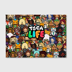 Холст прямоугольный Toca Life: Persons, цвет: 3D-принт — фото 2