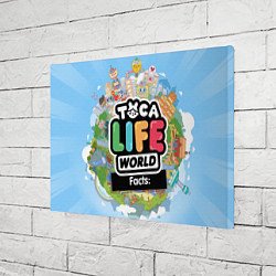 Холст прямоугольный Toca Life World, цвет: 3D-принт — фото 2