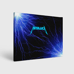 Картина прямоугольная METALLICA BLUE FLASH МЕТАЛЛИКА СИНИЕ МОЛНИИ