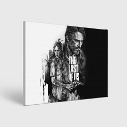 Картина прямоугольная THE LAST OF US ЧЁРНО БЕЛЫЙ